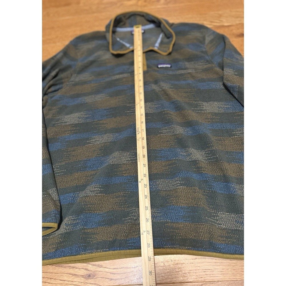 Patagonia Micro D Snap-T Pullover Native Seeds Industrial Green 26165 Xl Euc View 6